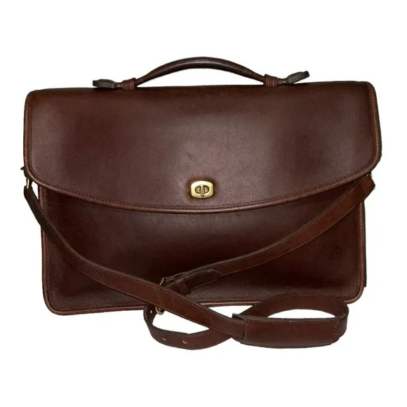 Vintage Coach Lexington Briefcase 5265 Glove-tanned Leather Messenger Laptop Bag - Picture 2 of 16